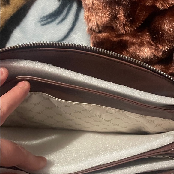 Steve Madden Dark Brown Quilted Shoulder Bag - Picture 7 of 10